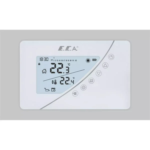 E.C.A. Poly Touch 400 W Kablosuz Programlanabilir Oda Termostatı - Görsel 1